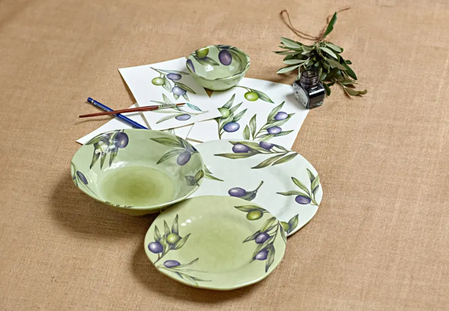 Rührchüssel / Salatschüssel Ø 36 cm Olive