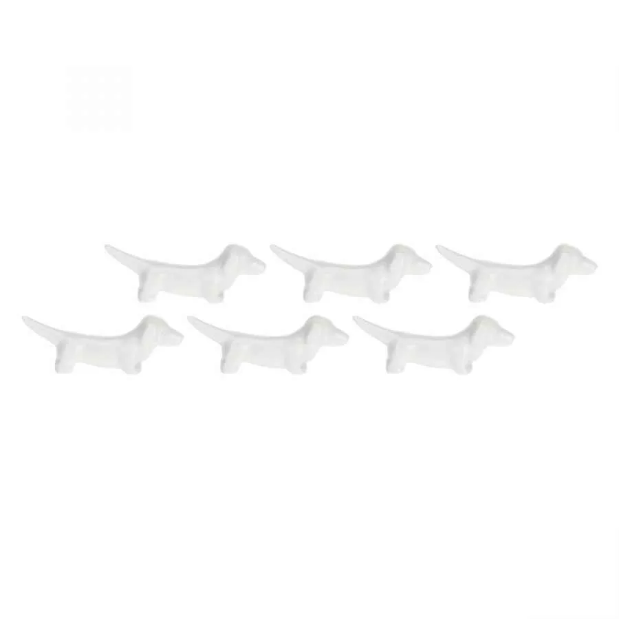 Besteckhalter 6er Set Hund "Appoggia Posate Cane" Fattoria 7,5 cm