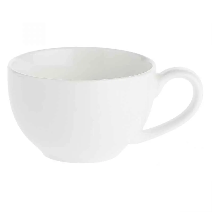 Espressotasse mit Untertasse 100 ml Weiß Set 6 Stück
