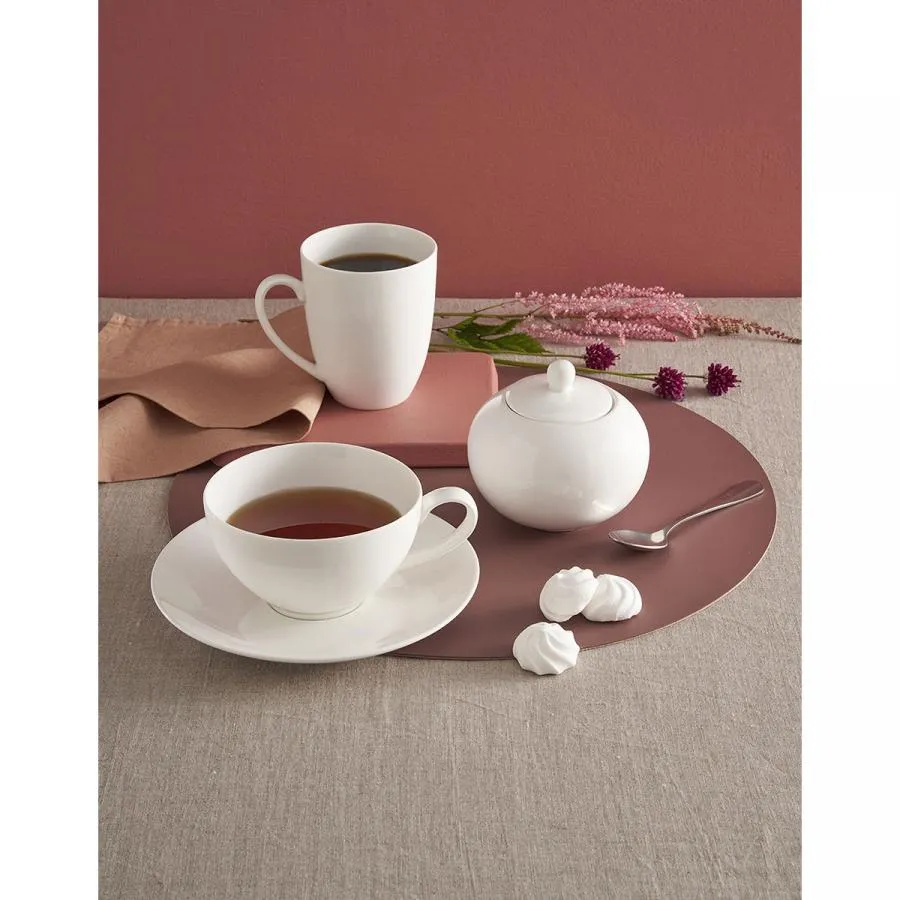 Kaffeebecher 450 ml Weiß Set 6 Stück