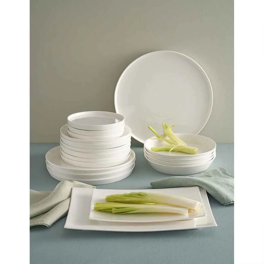Teller flach Essenziale Gourmet Ø 26 cm Weiß Set 2 Stück