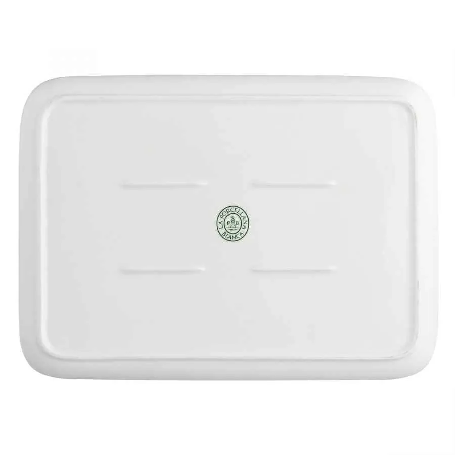 Teller rechteckig Essenziale New Age 30 x 22 cm Weiß