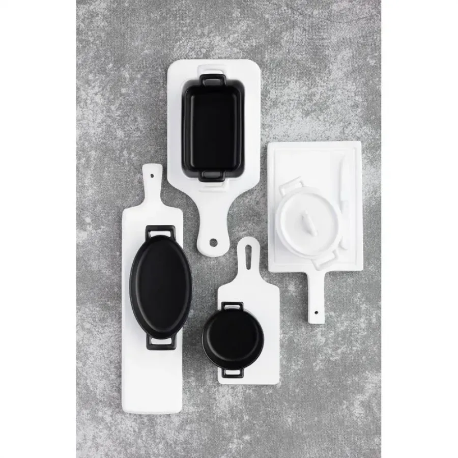 AUFLAUFFORM 45 cl RECHTECKIG Gusseisenoptik