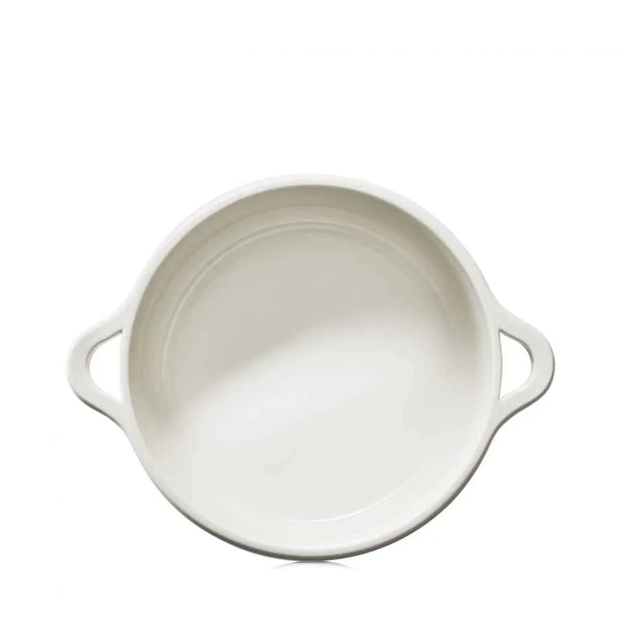 RUNDE INDUKTIONSKASSEROLLE 29 CM MIT PORZELLANDECKEL Alabaster Weiss