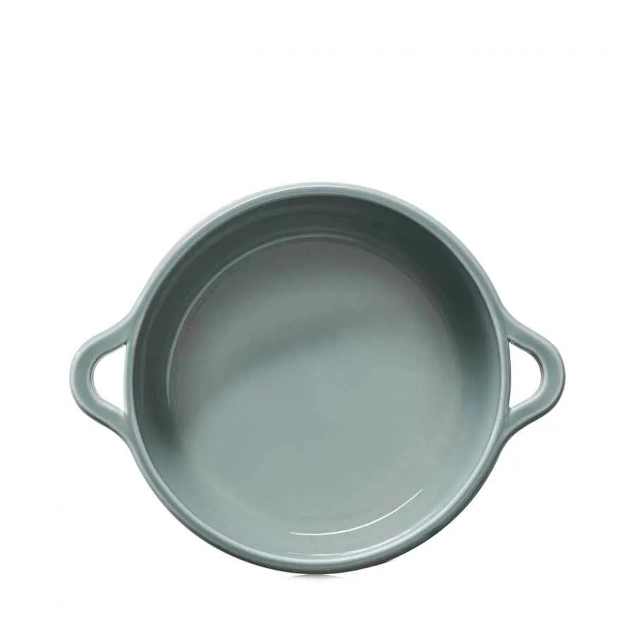 RUNDE INDUKTIONSKASSEROLLE 29 CM MIT PORZELLANDECKEL Wolkengrau