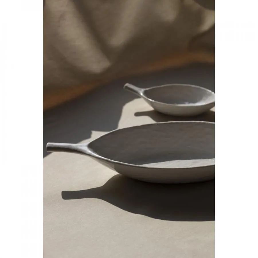 YLI POD-SERVIERSCHALE 33 CM Alabaster Weiss