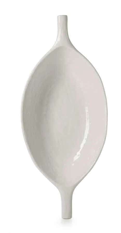 YLI POD-SERVIERSCHALE 33 CM Alabaster Weiss