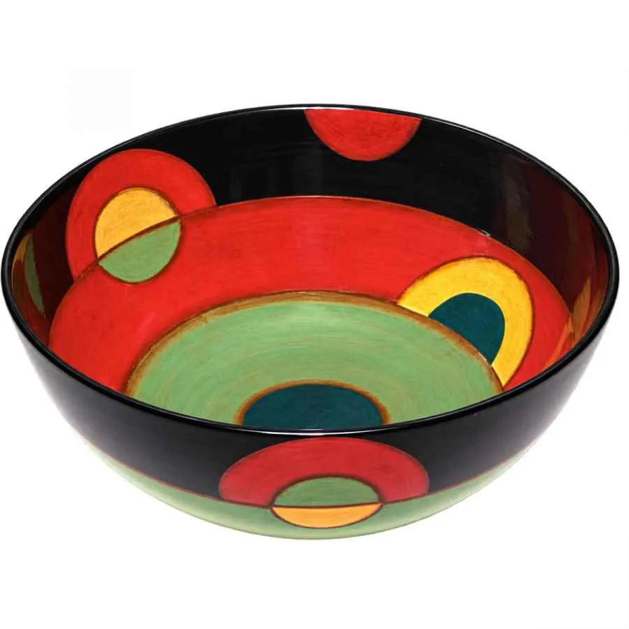 Schale rund 25 cm handbemalt "SAMBA"