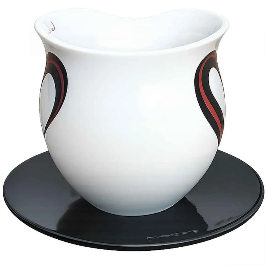 Luigi Colani Kaffeebecherset XXL Heart red/black