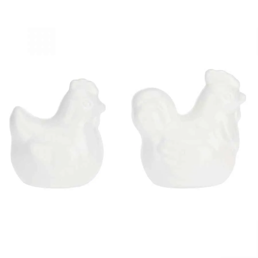 Salz- und Pfefferstreuer-Set "Gallo Gallina" Fattoria 5 x 8 cm