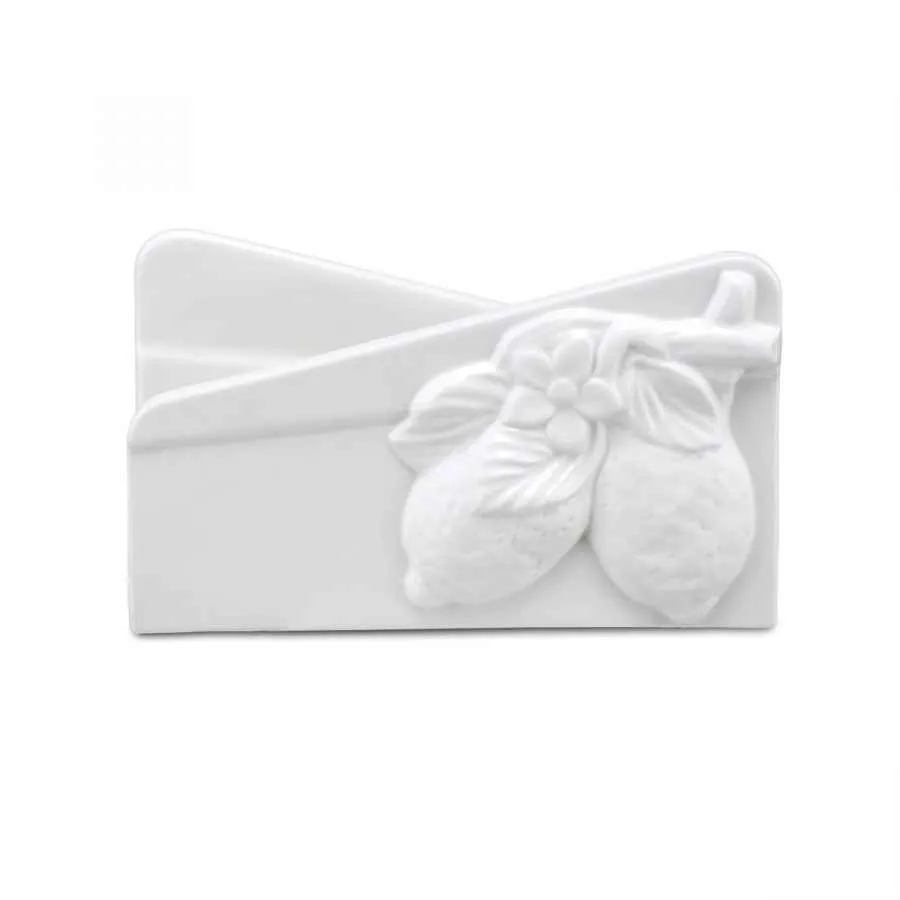 Serviettenhalter 2er Set "Portatovaglioli Limoni" Fattoria 16 x10 cm
