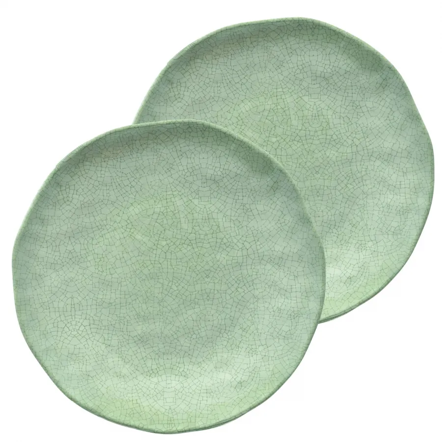 Frühstücksteller / Dessertteller Ø 21 cm Atmosfera grün Set mit 2 Stück