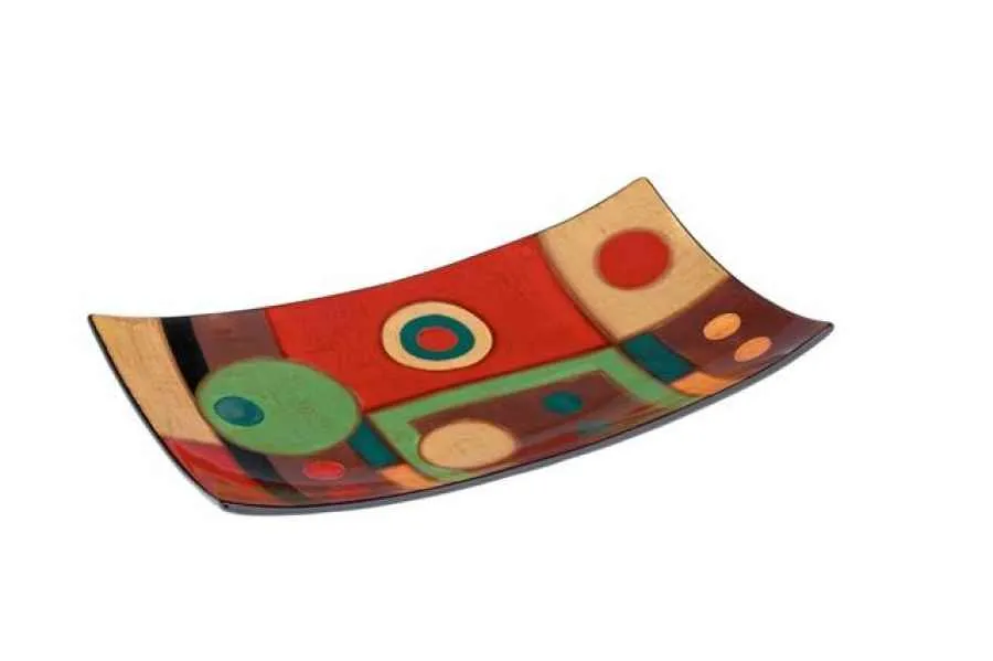 Obstschale 37cm handbemalt "SAMBA"